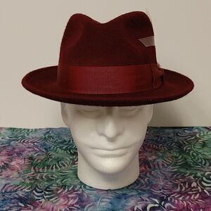 MEN'S MONTIQUE BEAVER LOOK 100% WOOL FELT FEDORA HAT. H81